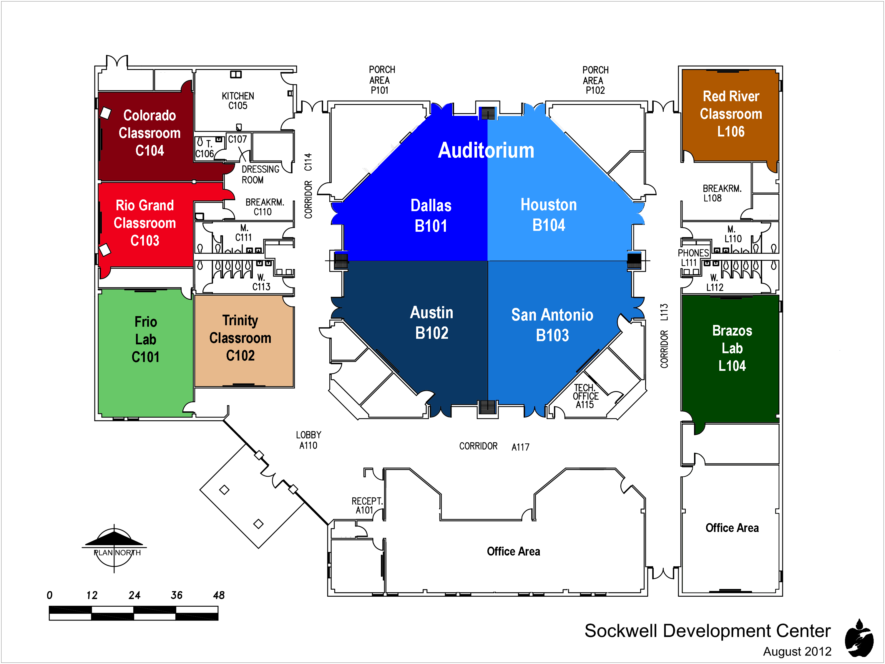 Map of Sockwell Rooms 